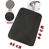 Cateva Çift Taraflı Su Geçirmez Kedi Kumu Paspası 60 x 45 cm - Kahverengi