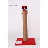 Cathause Cat Hause T03 Palyaço Kedi Tırmalama Tahtası Kırmızı 54 Cm