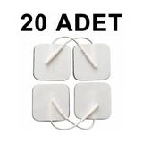 Cathay Kablolu Yedek Elektrot 20 Adet 5x5 cm Kare Tens Pedi Hijyenik Kullanım İçin - yok