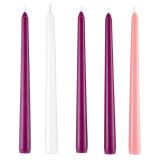 Catholic Gifts & More Deluxe Advent Konik Mum Setleri - 6 Takım/Paket