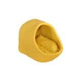 CatHouse Kıvırcıkpet Sarı Kedi Mağara Ev Yuvası Yıkanabilir 40*40 Cm