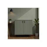 Çatı Home Zeta Çok Amaçlı Iki Kapaklı Ayarlanabilir Raf Lı Dolap Kül Yeşili