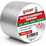 Çatı Izolasyon (72 mm x 2 Mt) Su Sızdırmazlık Geçirmez Yalıtım Çamur Butil Sakız Tamir Ba - Genel - Çok Renkli - 0