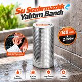 Çatı Izolasyon Bandı 148 mm 2 Metre Su Sızdırmazlık Geçirmezlik Yalıtım Çamur Tamir Çatl - Çok Renkli - Genel