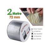 Çatı İzolasyon Bandı 72 Mm X 2 Mt Su Sızdırmazlık Geçirmez Delik Yalıtım Çamur Boru Sakız Tamir Bant