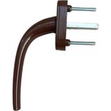 Çatı Katı Alüminyum Pencere Kolu - 4 Renk - Koyu Kahve