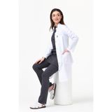 Çatı Medikal Hakim Yaka 100 cm Doktor Hemşire Öğretmen Önlüğü (KADIN), Beyaz