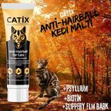 Catix 100 gr Kedi Tüy Yumağını Önleyen Malt Macunu Lezzetli Malt İle Kolay Sindirim Desteği