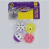 Catlife 4 CM Çıngıraklı Top Kedi Oyuncağı 4'lü Çok Renkli cok-renkli