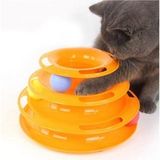 Catlife Üç Katlı Dönen Kedi Oyuncağı - Tek Ebat - Renkli