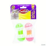 Catlife Zilli ve Yaylı Top 9 cm 2'li Kedi Oyuncağı