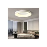 CATLUZ Beyaz Pcb'li Kumandalı Dimli 3 Işık Renkli 50cm Çember Led Tavan Lambası, Modern Aydınlatma, Avize