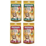 CatMozz 4x10'lu Kuzu Etli + Kedi Otlu Biftekli Yetişkin Kedi Ödül Çubuğu