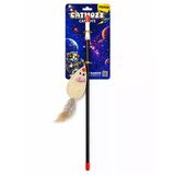 Catmozz Premium Doğal Lifli Tüylü Kedi Oltası 45 Cm