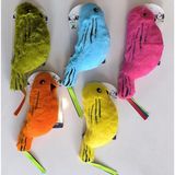 Catnipli Zilli Peluş Kuş Kedi Köpek Oyuncağı Çeşitli Renklerde 8 cm x 30 cm