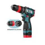 Catpower 1360 Kömürsüz Akülü Vidalama 16V Li-İon 2 Adet 2.0 Ah Akü