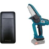Catpower 4138 Akülü Dal Kesme Makinası 10 cm - (Akü Hariç)+Ah+Akdeniz Taşınabilir Şarj Cihazı (Model: S125Q)
