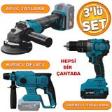 Catpower 4235 Akulu Komursuz Li-İon 20 V 4.0 Ah Batarya Avuc Taslama Kirici Delici Darbeli Vidalama