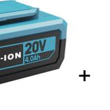 Catpower 4298 Li-Ion Yedek Akü 20V 4.0 Ah + Akdeniz Taşınabilir Şarj Cihazı (Model: S125q)