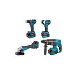 Catpower El Aletleri Catpower Kömürsüz Akülü 4 Lü Set: Matkap, Somun Sıkma, Kırıcı Delici, Avuç Taşlama 20V 4.0Ah(Catpower1380 Nin Yeni Modelidir)