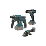 Catpower Kömürsüz Akülü 3 Lü Set (Matkap, Kırıcı, Taşlama)