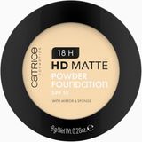 Catrice 18H Hd Mat Pudra Fondöten Uzun Ömürlü, Spf 15, Matlaştırıcı, Vegan, 8 G - 010 W