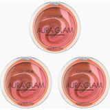 Catrice Aura Glam Balm Highlighter 3’lü Set 010 A Swirl Of Rose Parlak, Vegan, Yağsız, 13,5 G - 0 10 A Swirl Of Rose