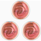 Catrice Aura Glam Balm Highlighter 3’lü Set 010 A Swirl Of Rose Parlak, Vegan, Yağsız, 13,5 G