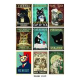 Cats Kedi Mizah Temalı Laptop Tablet Telefon Defter Sticker Set2