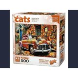 Cats On The Car Puzzle 500 Parça