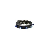 Cattie Gerçek Deriden El Yapımı Boncuklu Kedi Boyun Tasması 1,2X25-29Cm - Black