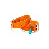 Cattie Gerçek Deriden El Yapımı Taşlı Kedi Boyun Tasması 1X21-25Cm - Camel