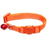 Cattie Güvenlik Tokalı Dokumadan El Yapımı Kedi Boyun Tasması 1x15-25 cm, Turuncu