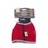 Cattie Havalı Dokuma Kedi Göğüs Ve Gezdirme Tasması Medium Kırmızı 1X25-35 Cm