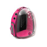 Cattie Pembe 25x30x40 cm Şeffaf Kedi ve Küçük Irk Köpek Taşıma Sırt Çantası
