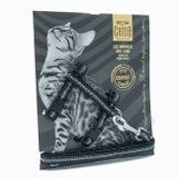 Cattie Siyah - 1x15-25 cm Desenli Kedi Boyun Tasması
