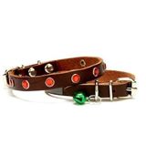 Cattie TKT-10M Kahverengi 1x21-25 cm Taşlı Kedi Boyun Tasması