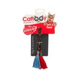Cattooy Fun Education Toy EL YAPIMI DOĞAL AĞAÇ SAP 2'Lİ SÜPÜRGE - KEDİ OYUNCAĞI-18 CM