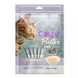 Catty Bistro 5x14 gr Tavuklu Kısırlaştırılmış Yetişkin Kedi Krema Ödülü