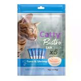 Catty Bistro 5x14 gr Ton Balıklı ve Karides Yetişkin Kedi Krema Ödülü