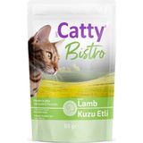 Catty Bistro Jöle İçinde Et Parçacıklı Kuzu Etli 85 gr Yetişkin Kedi Konservesi