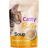 Catty Bistro Tavuklu Havuçlu 40 gr Yetişkin Kedi Çorbası