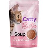 Catty Bistro Ton Balıklı Karidesli 40 gr Yetişkin Kedi Çorbası
