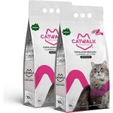 Catwalk Bebek Pudralı İnce Taneli Kedi Kumu 2 x 10 Lt