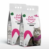 Catwalk Bentonit Bebek Pudralı 2x10 lt İnce Taneli Kedi Kumu