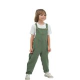 Catz Kids Erkek Çocuk Haki Müslin Askılı Tulum