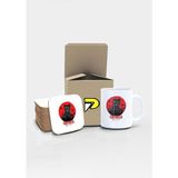 Catzilla Komik Kedi Tasarımlı Baskılı Kupa Bardak Seti, Eğlenceli Özel Hediye Mug - Renkli - 0 - 200 ml