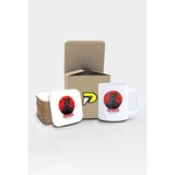 Catzilla Komik Kedi Tasarımlı Baskılı Kupa Bardak Seti, Eğlenceli Özel Hediye Mug - standart