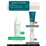 Caudalie Temiz Arınmış Işıltılı Günlük Bakım Seti | Elixir Sprey Kil Maskesi Temizleme Köpük 3 lü set