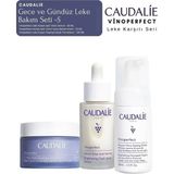 Caudalie Vinoperfect Leke Bakım Seti -5 | Gece Kremi & Serum & Temizleme Peeling Köpük Boy